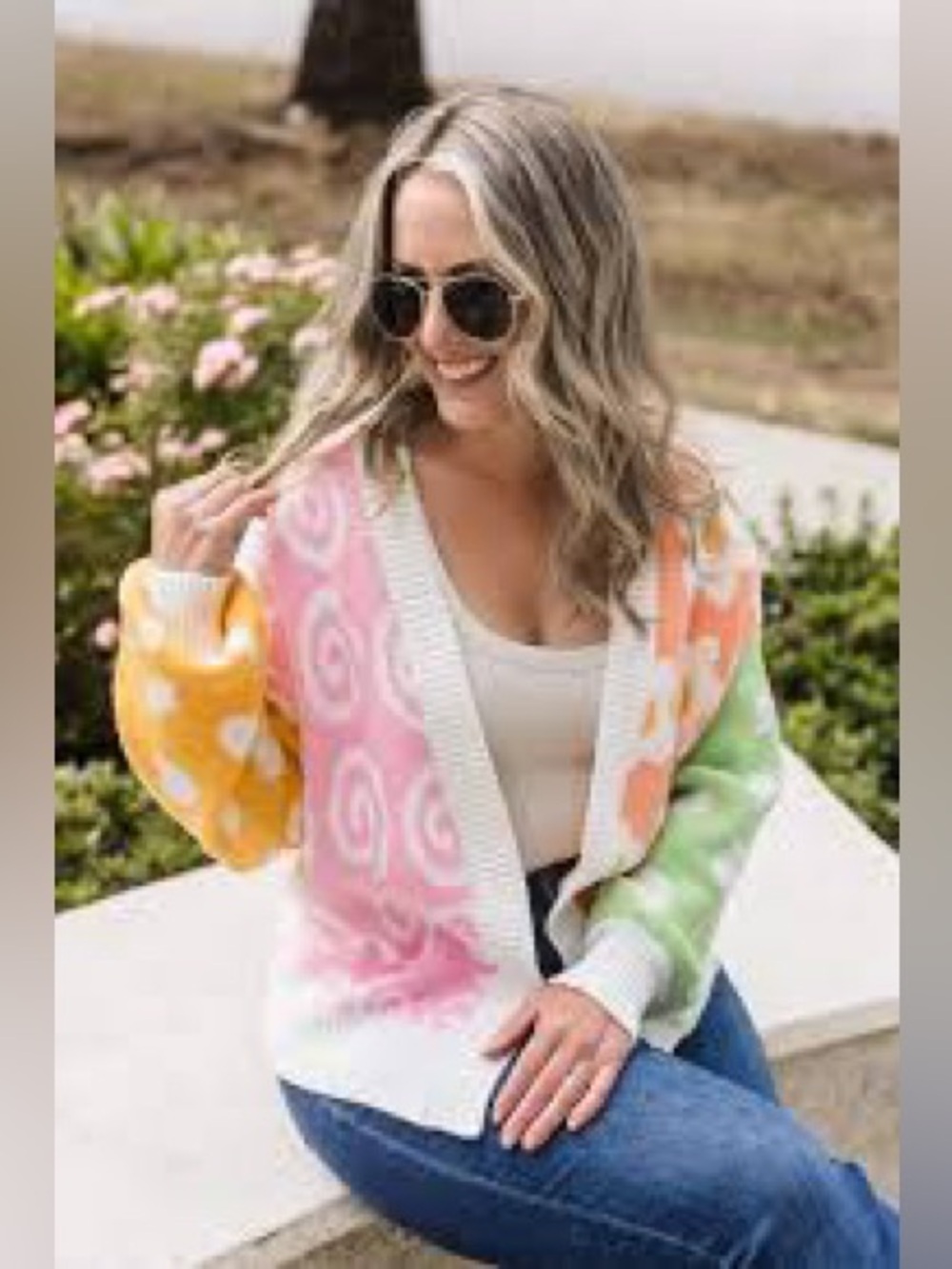 Sunny Side Up Cardigan (NWT) Multi Floral, Small - Picture 10 of 16